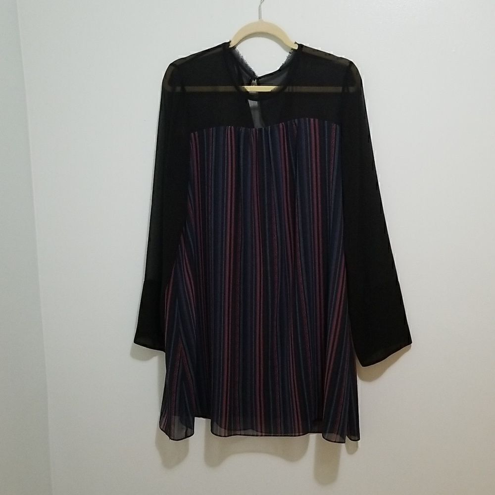 BCBGeneration lightweight, striped dress/tunic. Size L.